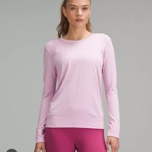 Women's Pink Long Sleeve Top